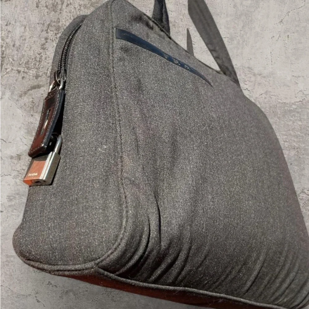 90’s Prada Wool / Leather Hand Bag